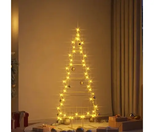 Metāla Ziemassvētku Koks Zelts 150 Cm Pulverkrāsots Tērauds Vidaxl