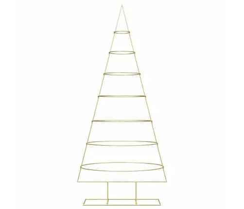 Metāla Ziemassvētku Koks Zelts 210 Cm Pulverkrāsots Tērauds Vidaxl