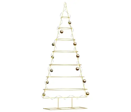 Metāla Ziemassvētku Koks Zelts 210 Cm Pulverkrāsots Tērauds Vidaxl