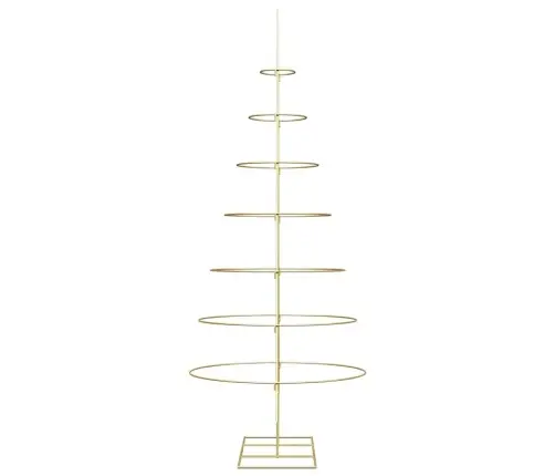 Metāla Ziemassvētku Koks Zelts 210 Cm Pulverkrāsots Tērauds Vidaxl