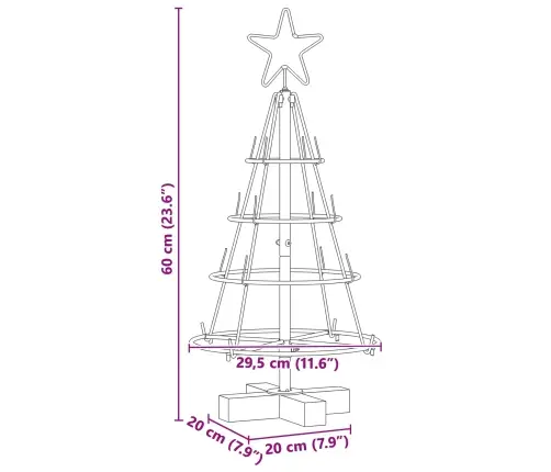 Kalėdų Kūgio Medis S Stovu Juoda 60 Cm Plienas