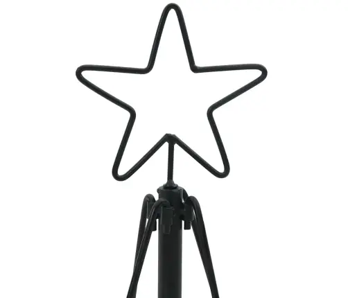 Ziemassvētku Konusu Koks Ar Statīvu Melna 125 Cm Tērauds Vidaxl