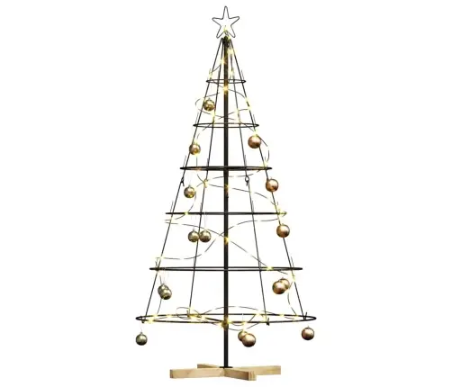 Ziemassvētku Konusu Koks Ar Statīvu Melna 150 Cm Tērauds Vidaxl