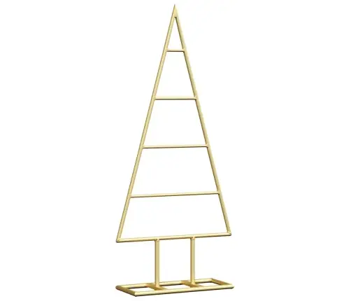 Metall Jõulupuu Koos Alusega Kuldne 60 Cm Pulbervärvitud Teras Metall Jõulupuu Koos Alusega Kuldne 60 Cm Pulbervärvitud Teras