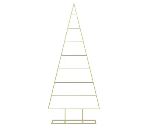 Metāla Ziemassvētku Koks Zelts 150 Cm Pulverkrāsots Tērauds Vidaxl