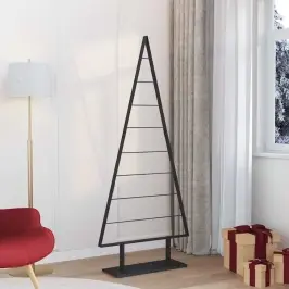 Metāla Ziemassvētku Koks Ar Statīvu Melna 180 Cm Tērauds Vidaxl