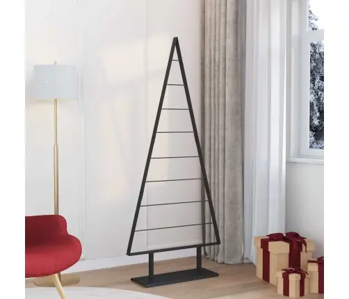 Metall Jõulupuu Koos Alusega Must 180 Cm Teras