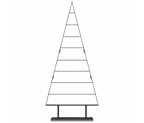 Metall Jõulupuu Koos Alusega Must 180 Cm Teras