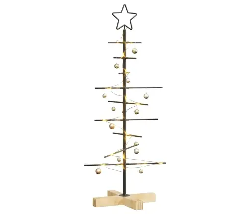 Metall Jõulupuu Koos Alusega Must 90 Cm Pulbervärvitud Teras