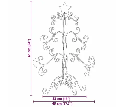 Metāla Ziemassvētku Koks Melna 60 Cm Pulverkrāsots Tērauds Vidaxl Metāla Ziemassvētku Koks Melna 60 Cm Pulverkrāsots Tērauds Vidaxl
