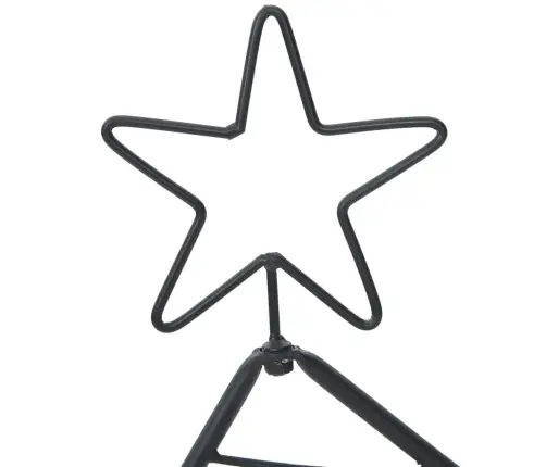 Metall Jõulupuu Koos Alusega Must 60 Cm Teras Metall Jõulupuu Koos Alusega Must 60 Cm Teras