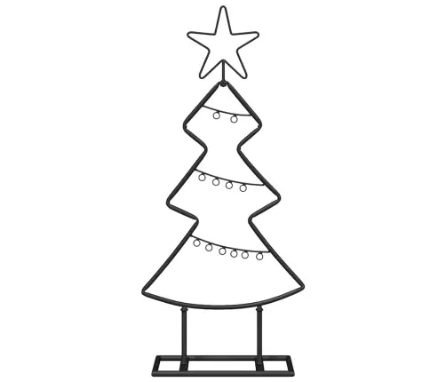 Metall Jõulupuu Koos Alusega Must 60 Cm Teras Metall Jõulupuu Koos Alusega Must 60 Cm Teras