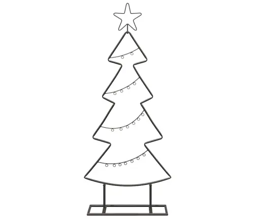 Metāla Ziemassvētku Koks Ar Statīvu Melna 90 Cm Tērauds Vidaxl