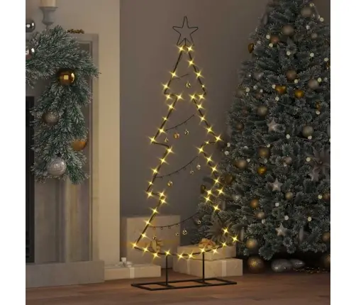 Metāla Ziemassvētku Koks Ar Statīvu Melna 125 Cm Tērauds Vidaxl