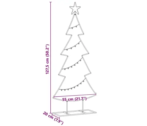 Metāla Ziemassvētku Koks Ar Statīvu Melna 125 Cm Tērauds Vidaxl