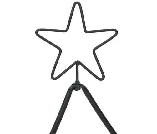 Metall Jõulupuu Koos Alusega Must 150 Cm Teras Metall Jõulupuu Koos Alusega Must 150 Cm Teras