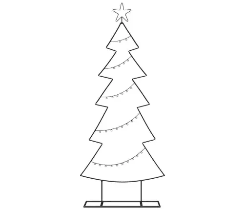 Metall Jõulupuu Koos Alusega Must 150 Cm Teras Metall Jõulupuu Koos Alusega Must 150 Cm Teras