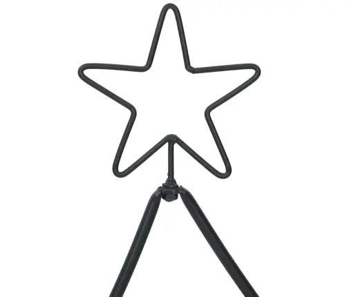 Metalinis Kalėdų Medis S Stovu Juoda 180 Cm Plienas