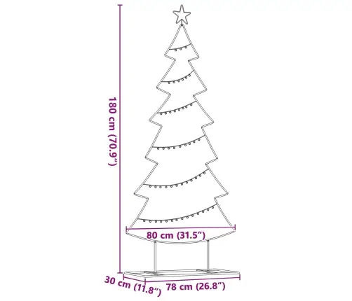 Metāla Ziemassvētku Koks Ar Statīvu Melna 180 Cm Tērauds Vidaxl