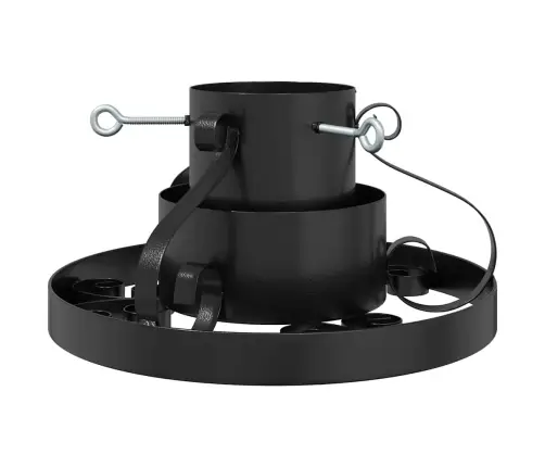 Kalėdų Eglutės Stovas Juoda 40 X 40 X 21 Cm Plienas