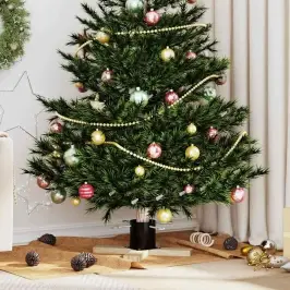 Ziemassvētku Eglītes Statīvs 1.73 Melna 50 X 50 X 16 Cm Vidaxl