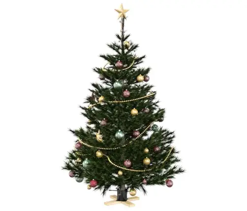 Ziemassvētku Eglītes Statīvs 1.73 Melna 50 X 50 X 16 Cm Vidaxl