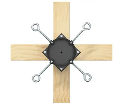 Ziemassvētku Eglītes Statīvs 1.73 Melna 50 X 50 X 16 Cm Vidaxl