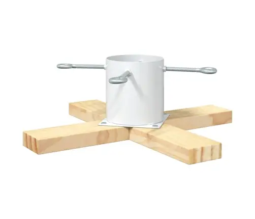 Ziemassvētku Eglītes Statīvs 1.73 Balts 50 X 50 X 16 Cm Vidaxl