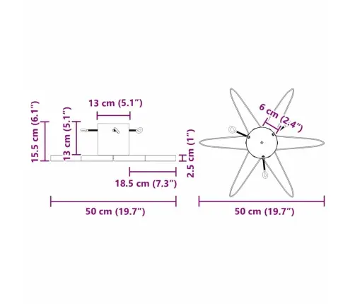 Jõulupuu Jalad 1.73 Veepaagiga Must 49 X 49 X 15,5 Cm Teras