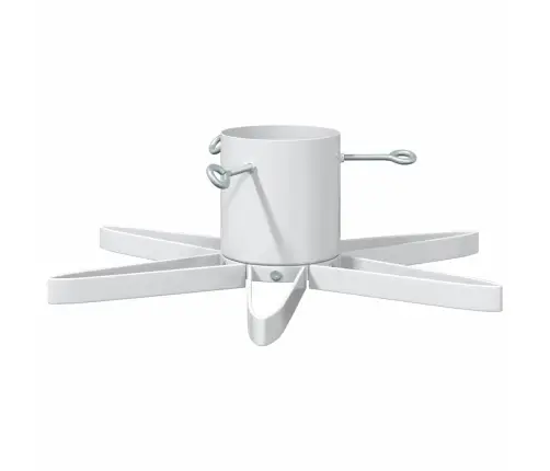 Ziemassvētku Eglītes Statīvs Balts 49 X 49 X 15,5 Cm Tērauds Vidaxl