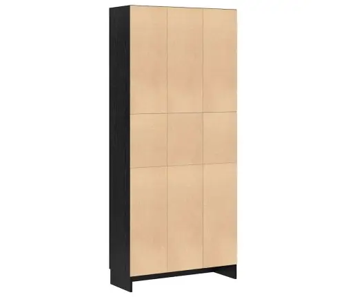 Raamaturiiul Must Tamm 82.5 X 30.5 X 185 Cm Tehispuit