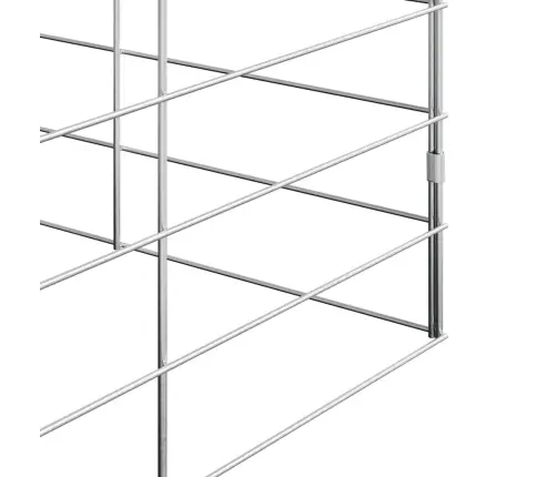 Kanakpuur 2 Pcs Hõbedane 600 X 100 X 210 Cm Tsinkteras