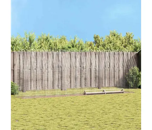 Kanakpuur 2 Pcs Hõbedane 600 X 100 X 210 Cm Tsinkteras