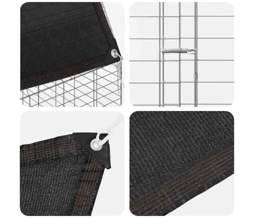 Kanakpuur 2 Pcs Hõbedane 600 X 100 X 210 Cm Tsinkteras