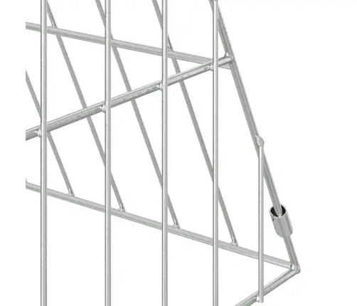 Vistu Būris Sudraba 110 X 55 X 55 Cm Cinkots Tērauds Vidaxl