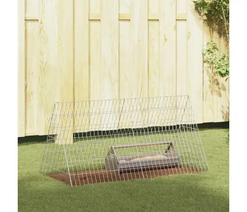 Vistu Būris Sudraba 110 X 55 X 55 Cm Cinkots Tērauds Vidaxl