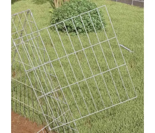 Vistu Būris Sudraba 110 X 55 X 55 Cm Cinkots Tērauds Vidaxl