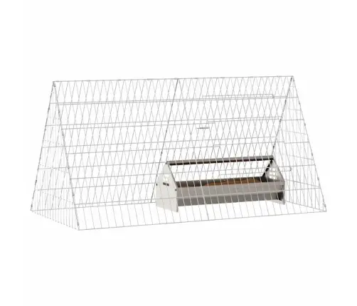 Vistu Būris Sudraba 110 X 55 X 55 Cm Cinkots Tērauds Vidaxl