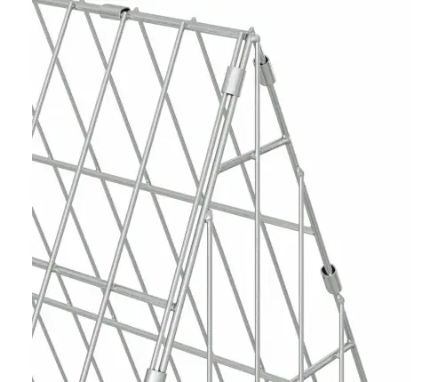 Vištų Narvas Sidabro 215 X 55 X 55 Cm Cinkuota Plienas