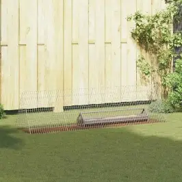 Vištų Narvas Sidabro 215 X 55 X 55 Cm Cinkuota Plienas