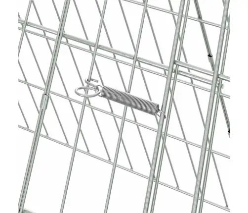 Vistu Būris Sudraba 430 X 55 X 55 Cm Cinkots Tērauds Vidaxl