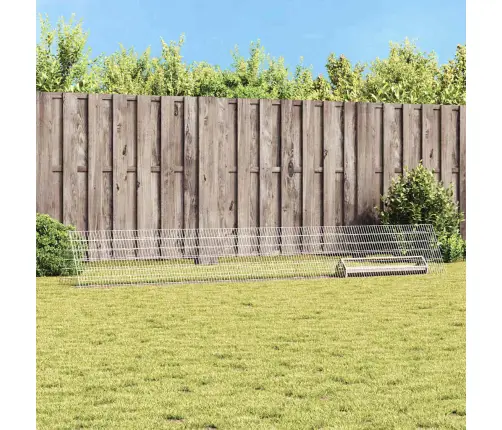 Vistu Būris Sudraba 430 X 55 X 55 Cm Cinkots Tērauds Vidaxl