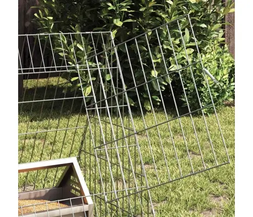 Vistu Būris Sudraba 430 X 55 X 55 Cm Cinkots Tērauds Vidaxl