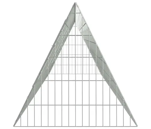 Vistu Būris Sudraba 430 X 55 X 55 Cm Cinkots Tērauds Vidaxl