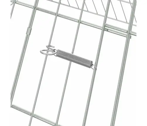 Kanakpuur Hõbedane 110 X 100 X 85 Cm Tsinkteras