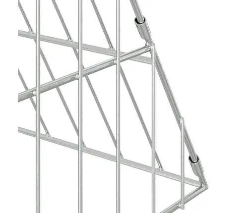 Kanakpuur Hõbedane 110 X 100 X 85 Cm Tsinkteras