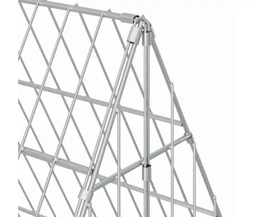 Kanakpuur Hõbedane 110 X 100 X 85 Cm Tsinkteras