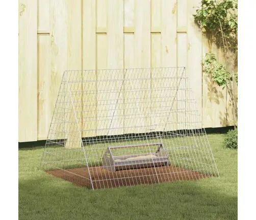 Kanakpuur Hõbedane 110 X 100 X 85 Cm Tsinkteras