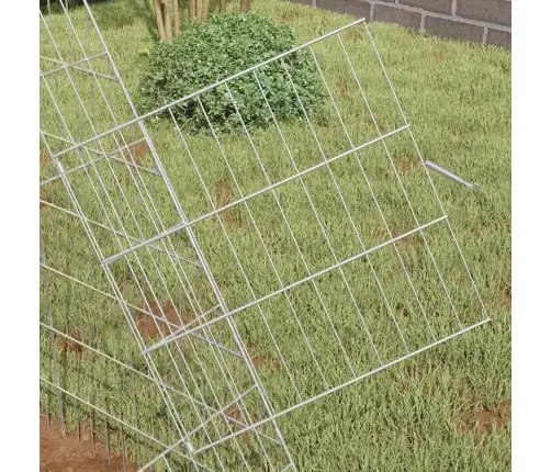 Kanakpuur Hõbedane 110 X 100 X 85 Cm Tsinkteras