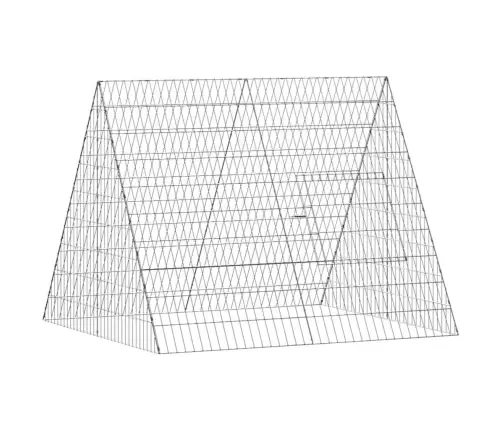 Kanakpuur Hõbedane 110 X 100 X 85 Cm Tsinkteras